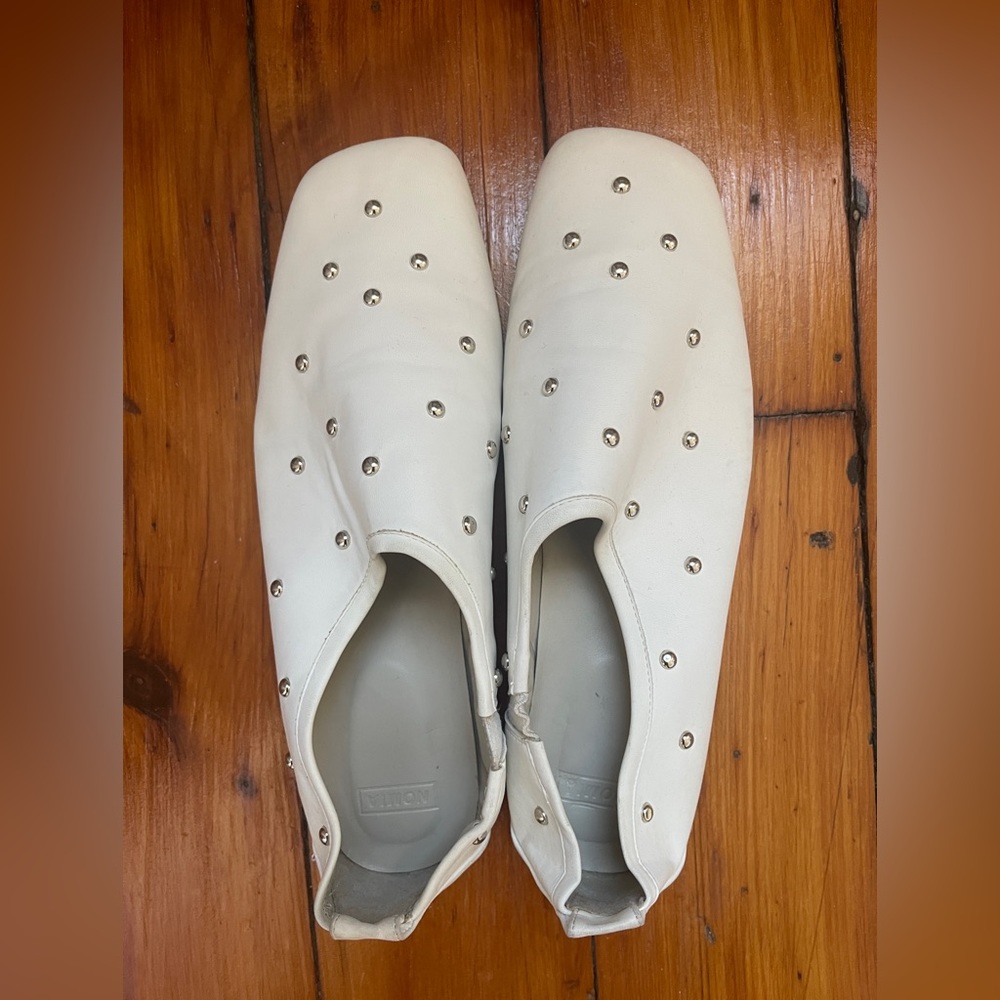 studded leather slipper - EU41-US10.5